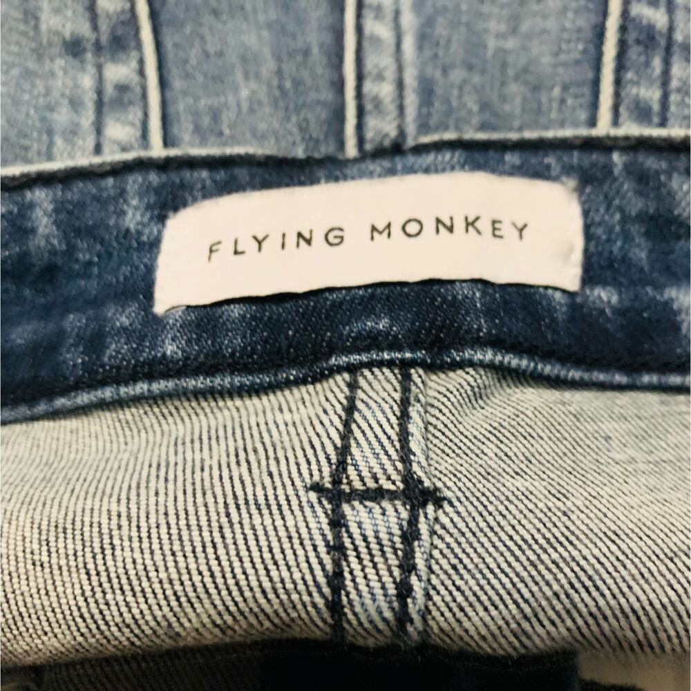 Flying Monkey chewed out hem Skinny Jeans sz 25 - Picture 8 of 9